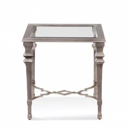 BASSETT MIROR CO INC Bassett Mirror 1212-250EC Hollywood Glam Sylvia Square End Table 1212-250EC